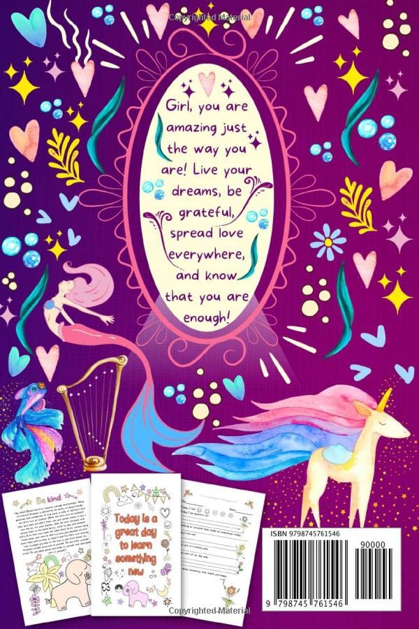Girl, You are Amazing! Empowering Journal for Girls: To Encourage Growth Mindset and Develop Mindfulness and Gratitude. 50 Positive Mantras and Daily ... and Confident (Between Mom and Me series) - Image 2