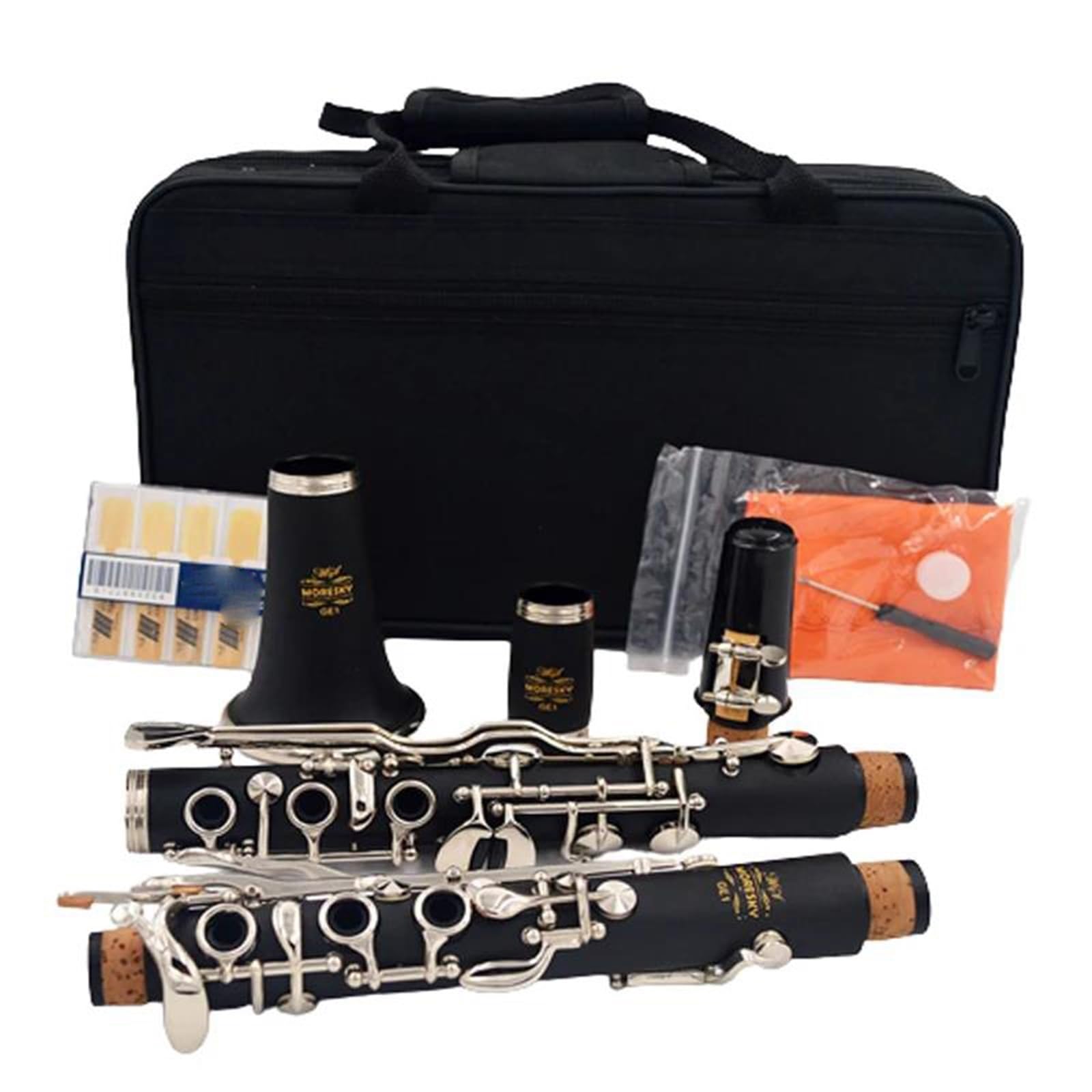 Clarinete Principiantes Clarinete De 20 Teclas | Si bemol (Bb) / Caucho duro (Ebonita)