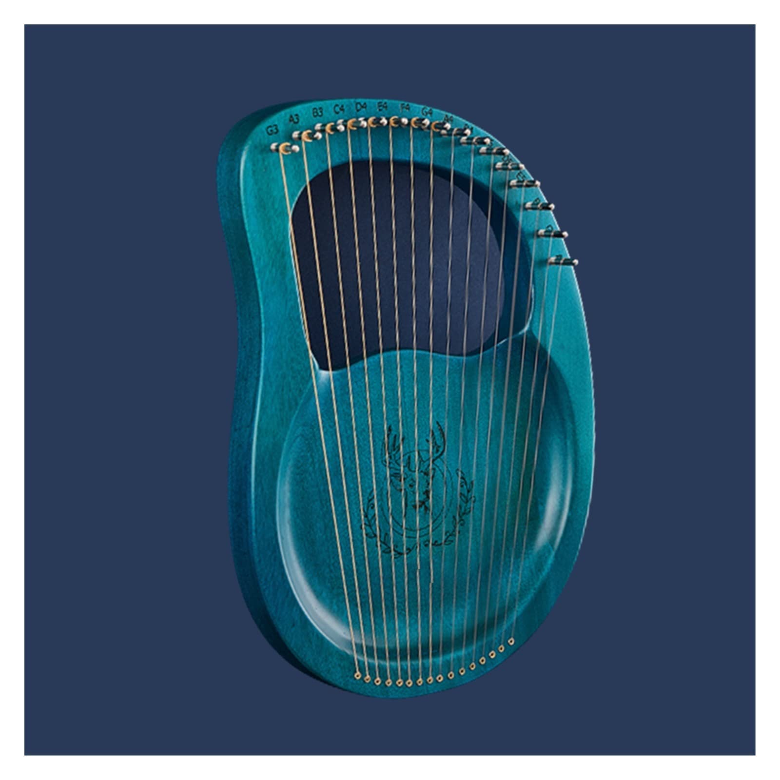 Instrumento musical de arpa de lira de caoba de 16 cuerdas con herramientas de afinación para tocar fácilmente y sonido mejorado, ideal para principiantes y entusiastas de la música