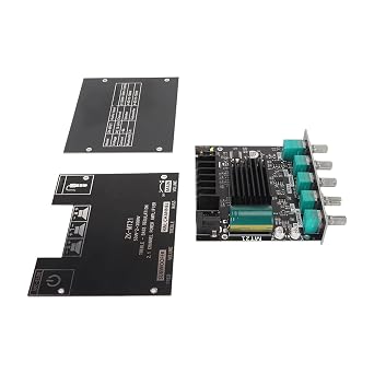 Bluetooth Power Amplifier Module, ZK MT21 2.1 Channel DC 12V-24V Sound Power Amplifier Board for 20-100W 4-8Ω Speaker, Bluetooth 5.0, Short Circuit