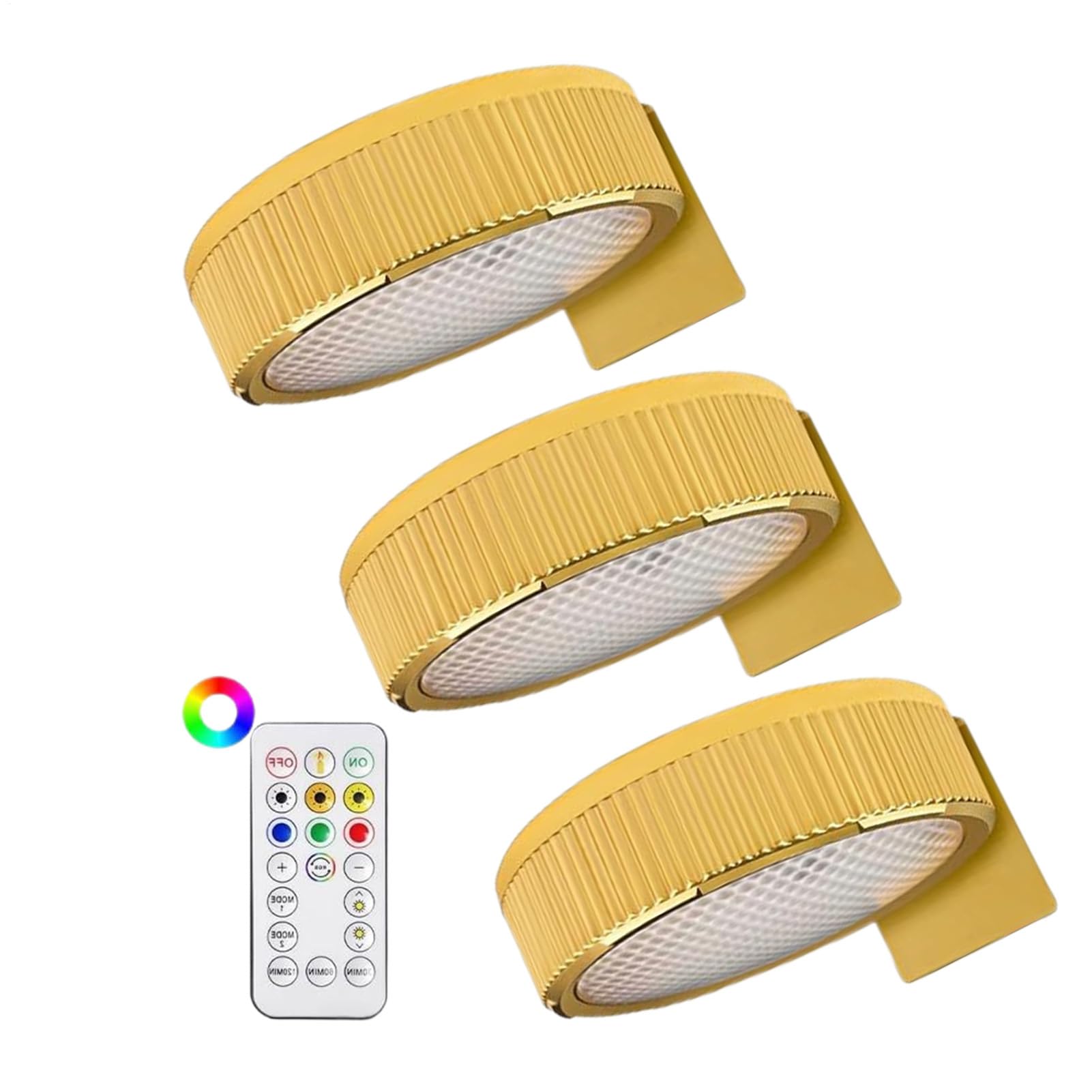 Luce da parete con telecomando, luce per immagini, funzionamento a batteria | Lampada di novità con telecomando con timer