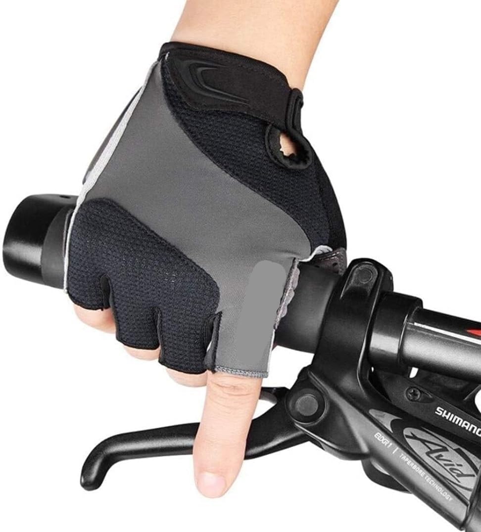 Biking Gloves Gloves for Men Cycling Gloves Bike Gloves Biking Gloves for Men Women with Shock Cycling Gloves (Color : Black, Size : CH)
