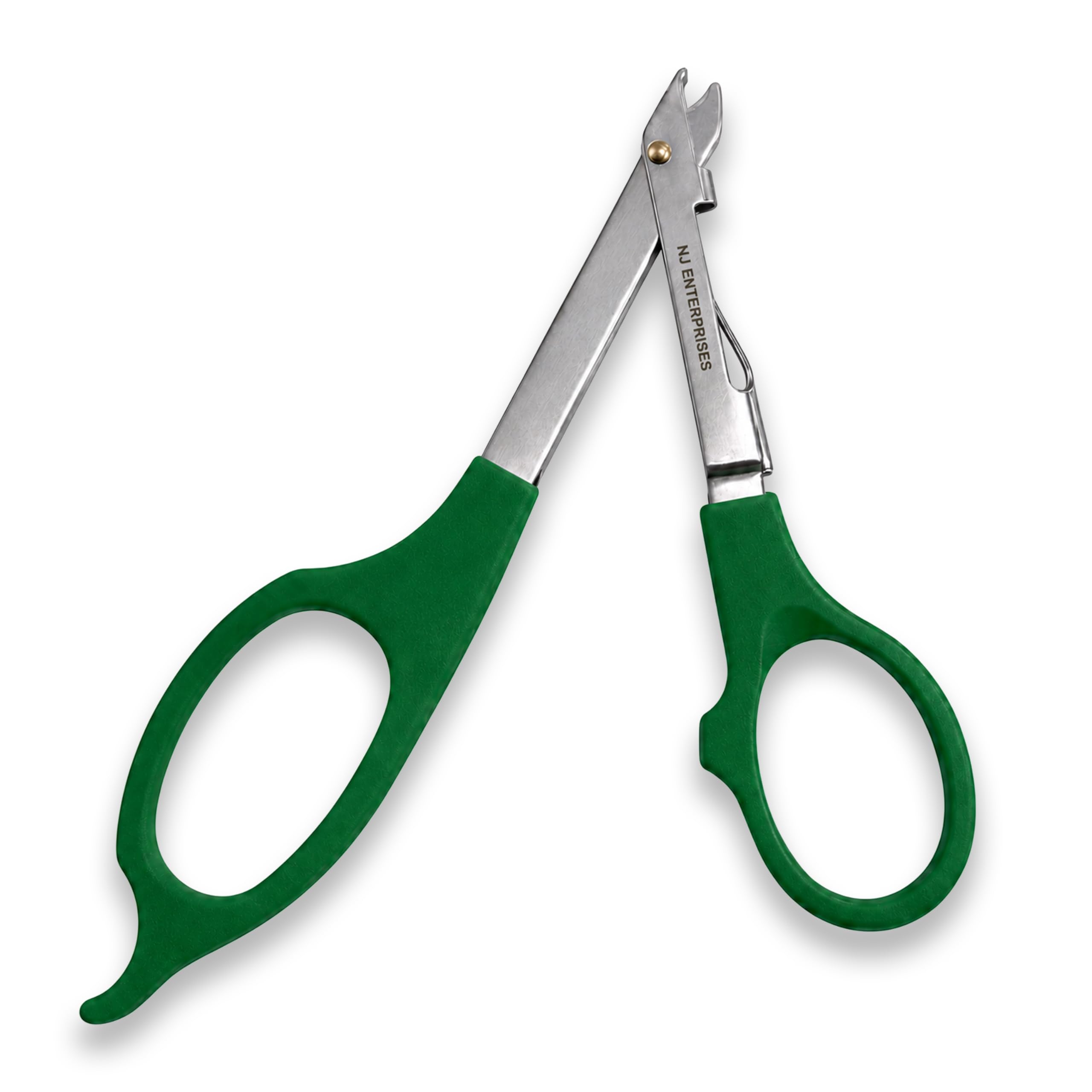 NJ Enterprises® Skin Staple Remover with Free Stainless Steel Staple Remover – Easy Grip Handle, Wound Care Tool for Clinic, Hospital & Home Use (Dark Green)