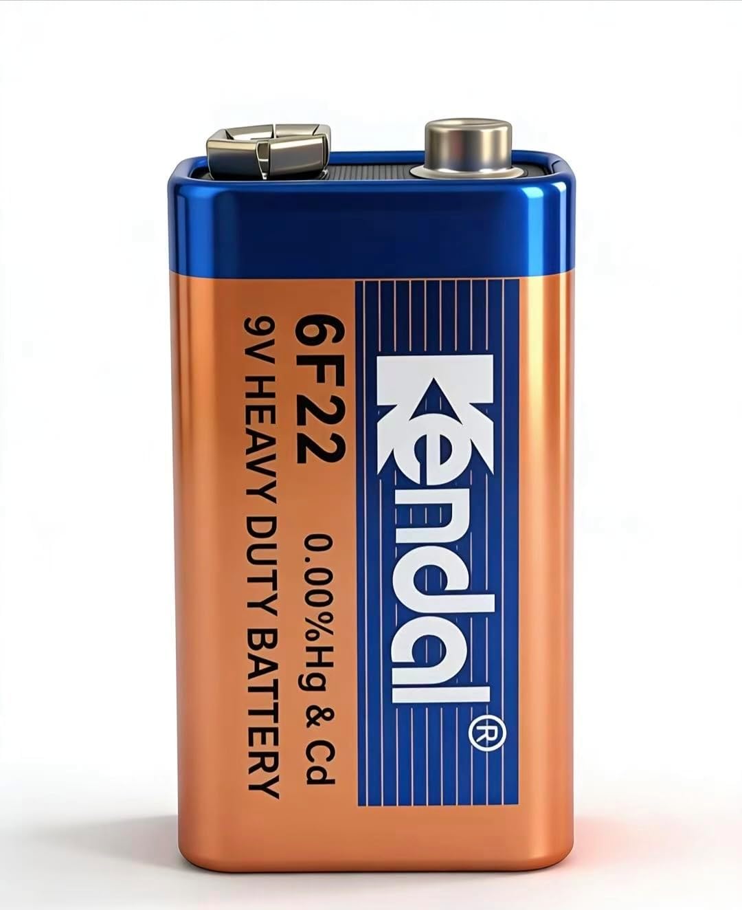 Kendal 6F22 9V Carbon Zinc Battery, for Smoke/CO Detectors Leakproof & Long-Lasting, 4 Counts