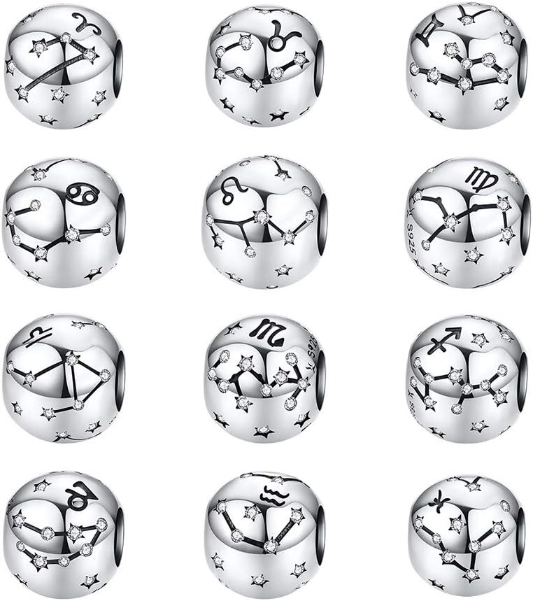 Constellation Charm 925 Sterling Silver Birthstone Bead for Pandora Charms Bracelet-Gift for Anniversary Birthday Christmas Day - Image 6