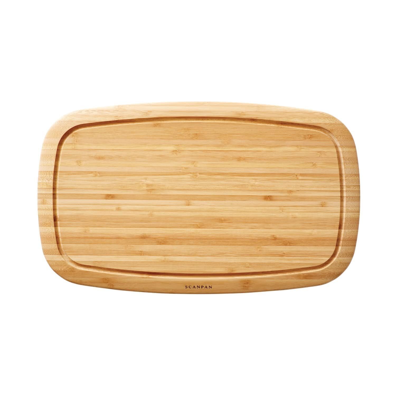Scanpan Deska do krojenia z deską na sok, klasyczna, 50 x 30 cm, drewno, 50 x 30 x 1,8 cm