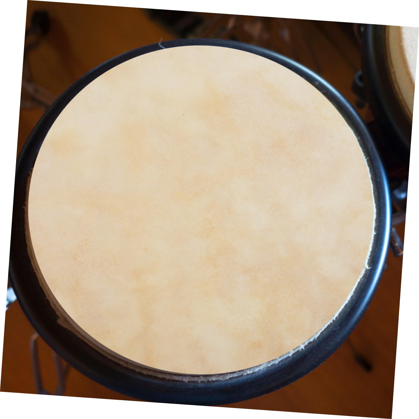 BESPORTBLE 2Stücke Langlebige Trommelhäute aus Hochwertigem Leder für Afrikanische Trommeln Ersatzteile für Percussion Einfach zu Verwenden Geeignet für Schlagzeuger und Percussionisten