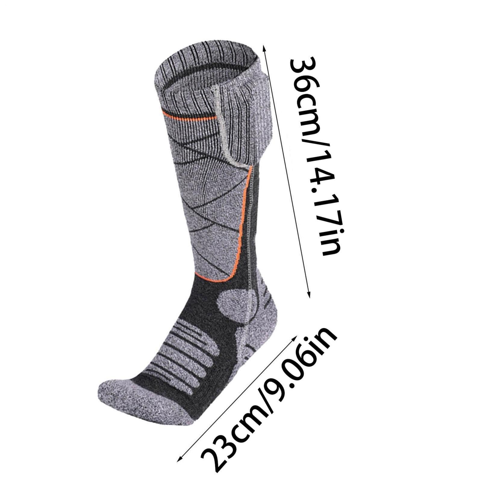 Calze Elettriche Controllo Temperatura 3 Livelli, Scaldapiedi Invernale | Calze Elettriche Termiche Riscaldanti per Lavoro Invernale Sci Campeggio Pesca Caccia Trekking Ciclismo Camminate