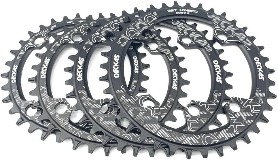Chainrings for Bikes 104BCD Bicycle Narrow Wide Chainring 32/34/36/38T