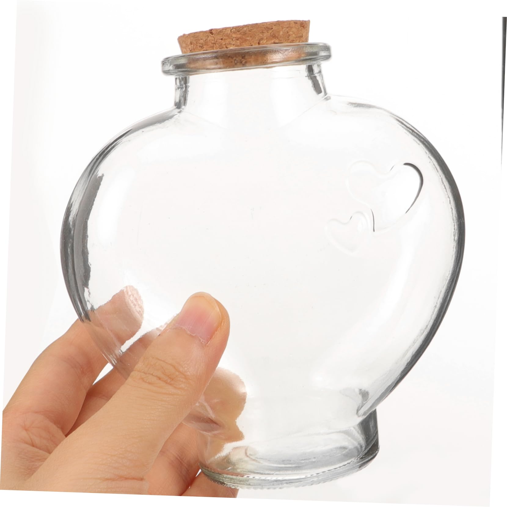 Cabilock Botellas Decorativas Formas de Árbol y Corazón Conjunto de 3 de Vidrio y Multifuncionales Ligeras para Ceremonia de Arena en Bodas para Decoración DIY