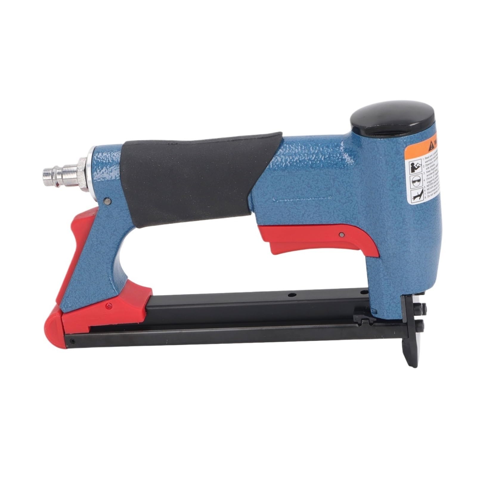 Pistola sparapunti pneumatica senza olio Pistola pneumatica for punti metallici Maniglia antiscivolo con bocca for chiodo estesa da 2 pollici for cantieri di lavorazione del legno