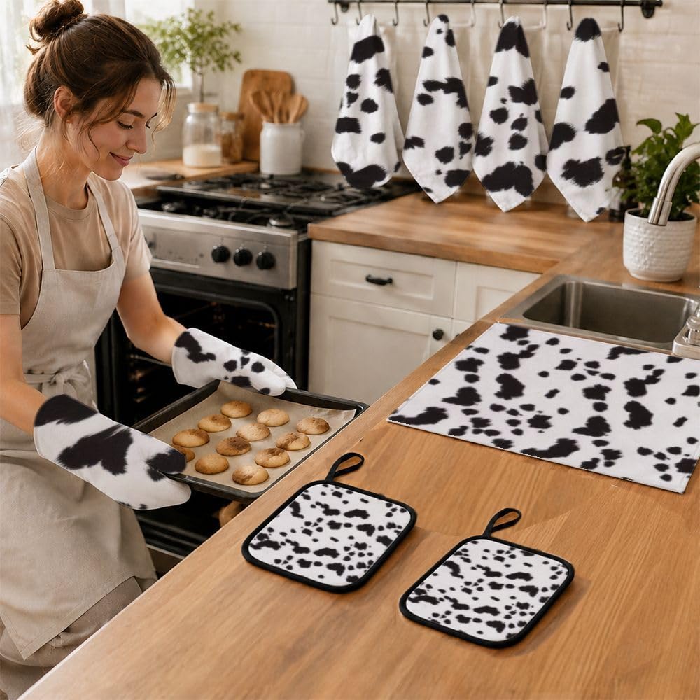 9PCS Stampa Dalmata 1 Cucina Decor e Accessori Set