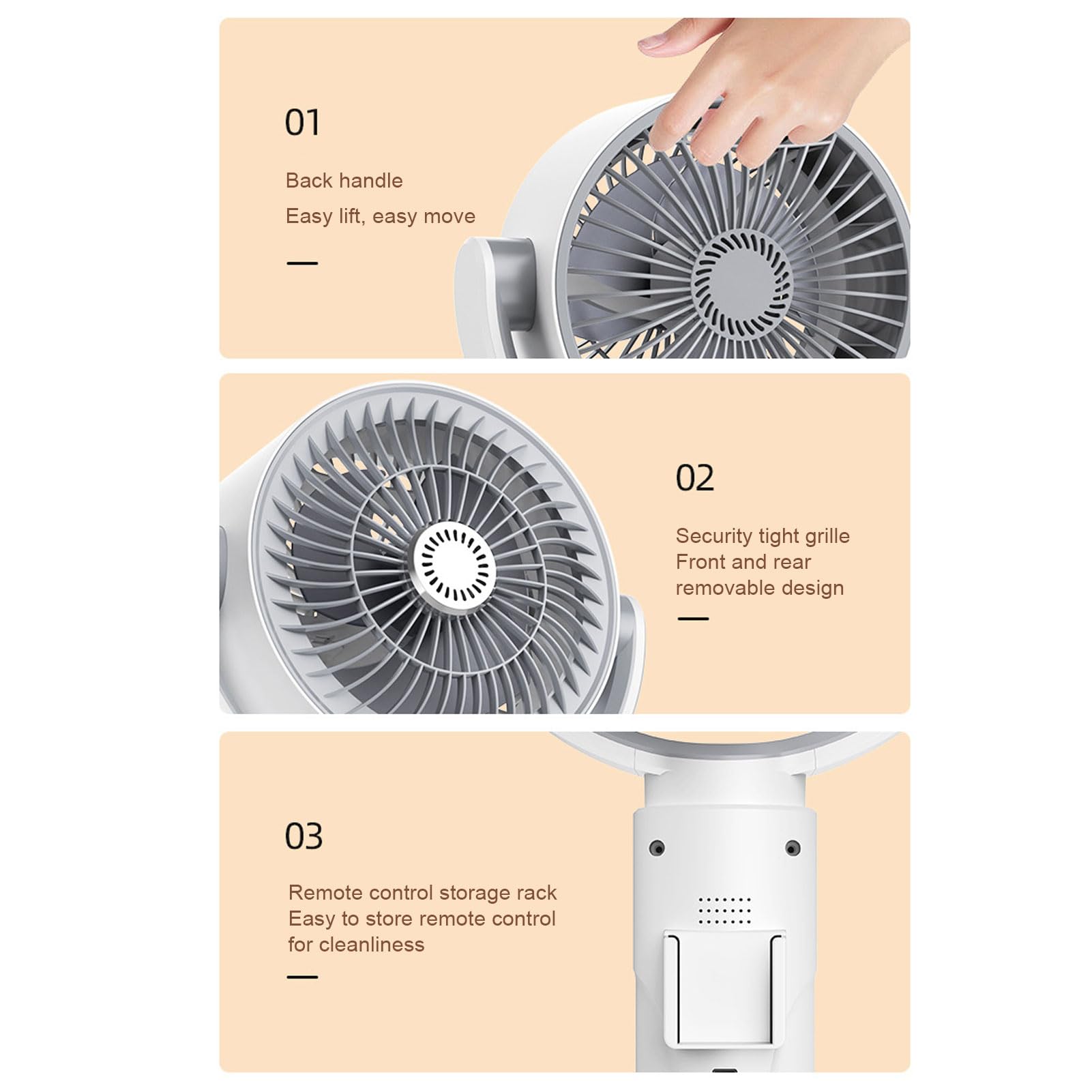 KKPLZZ Standventilator, Leiser Betrieb, 4 Geschwindigkeitsstufen, 8-Stunden-Timer, Höhenverstellbar, Oszillierend, mit Fernbedienung, für Schlafzimmer, Büro und Zuhause Zur Luftzi