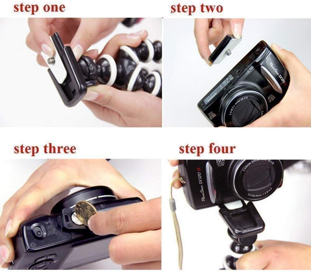 HIFFIN® Gorilla Tripod/Mini Tripod 10+3 inch for Mobile Phone with Holder for Mobile, Flexible Gorilla Stand for DSLR & Action Cameras