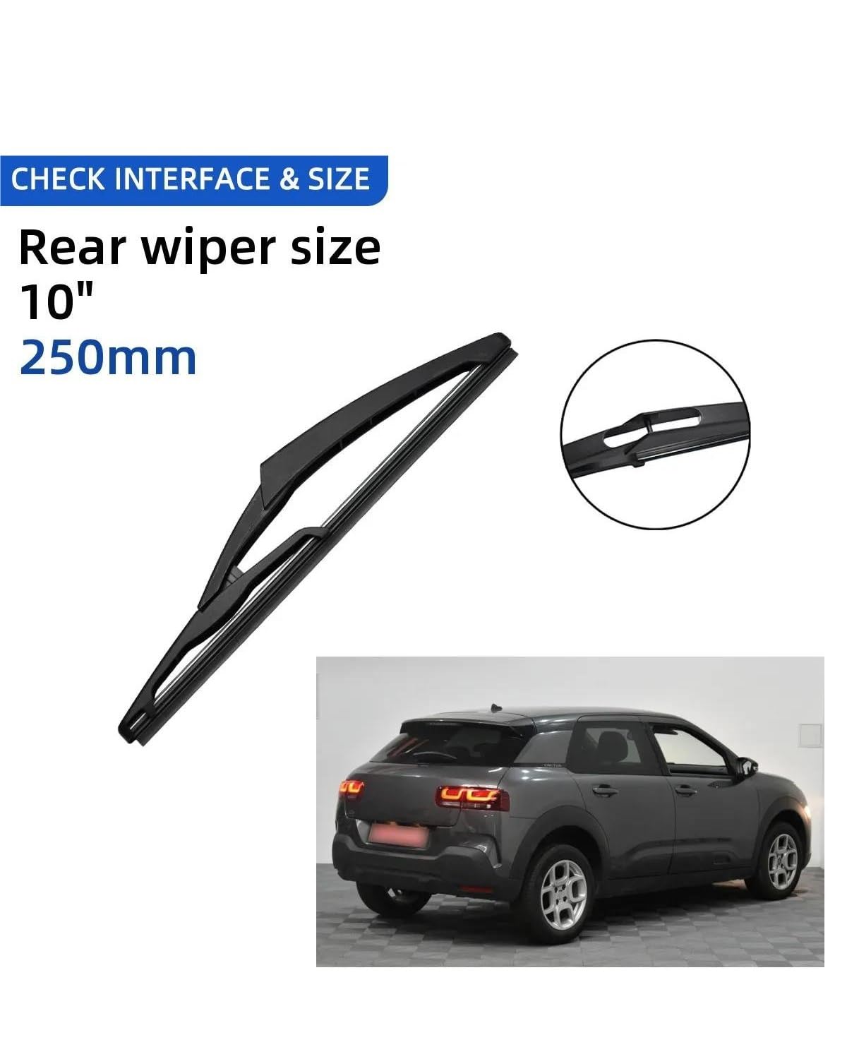 Automotive Tergicristalli per C4 Cactus 2014 2015 2016 2017 2018 2019 2020 26 "+18" + 10 "3PCS Anteriore Posteriore Tergicristallo Parabrezza Finestra Accessori Tergicristallo Auto