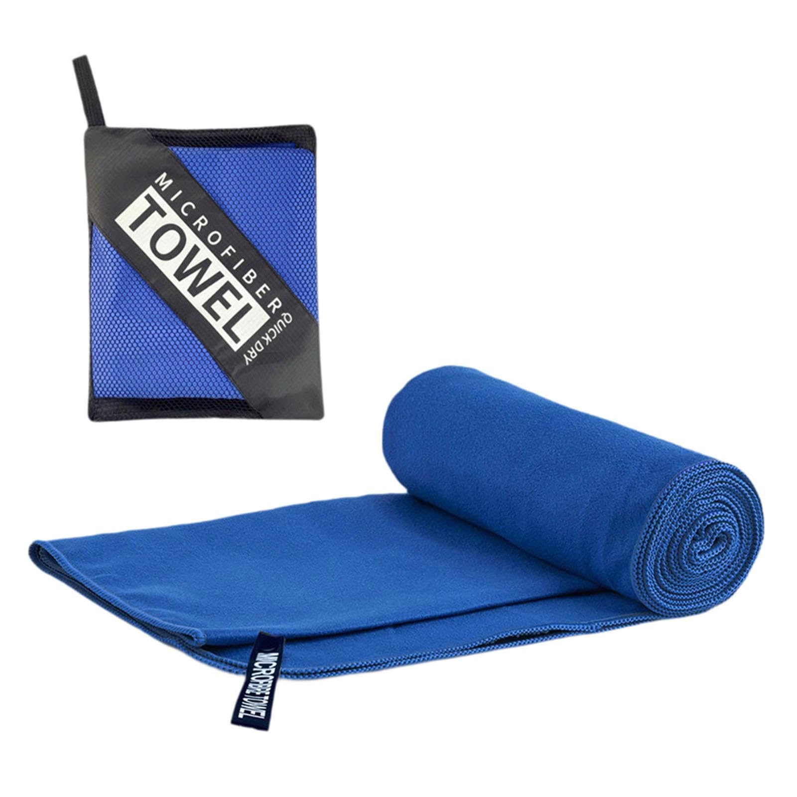 Quick Drying Towel Fast Drying Travel Towel for Outdoor Workout Royal Blue-Sporting Goods-Fitness Running & Yoga-Fitness Equipment & Gear-Gym Towels-1 Towel1 Square Mesh Bag-image-5
