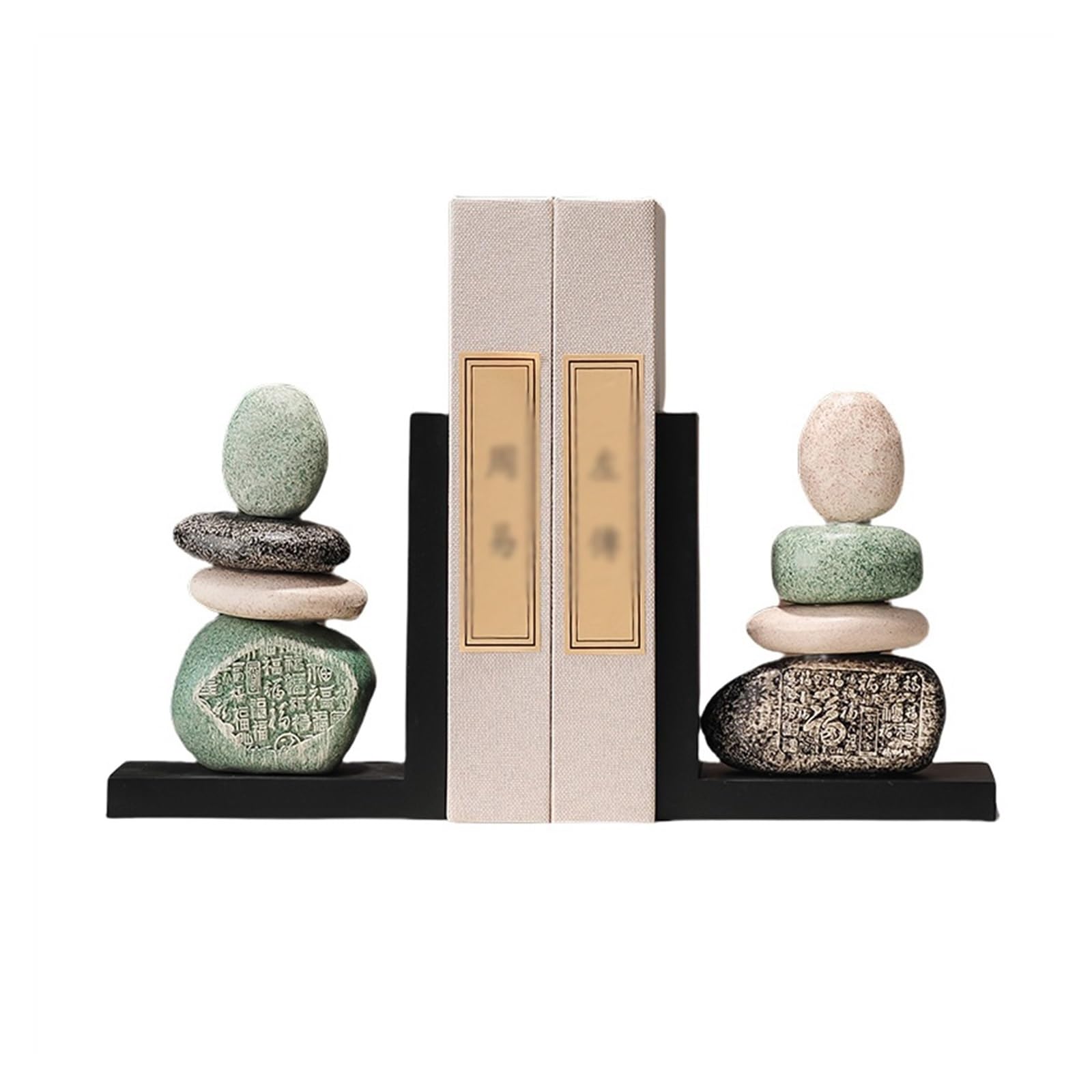 Set van 2 Zware Decoratieve Boekensteunen van Keramiek – Abstracte Figuren – Boekensteunen voor Boeken, Boekenplanken, Bureau, Kantoor en Woondecoratie – Wit en Bruin Set van 2 Zware Decoratieve Boekensteunen van Keramiek – Abstracte Figuren – Boekensteunen voor Boeken, Boekenplanken, Bureau, Kantoor en Woondecoratie – Wit en Bruin
