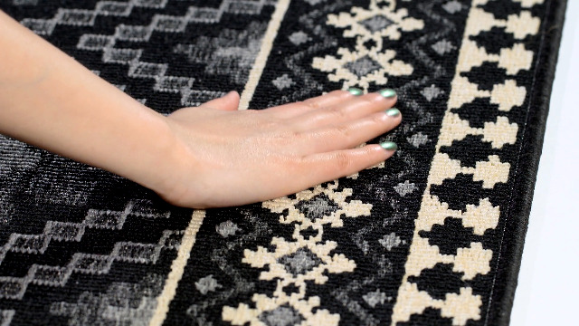 Tapete Safavieh Veranda 76x31 cm Negro y Crema miniatura 7