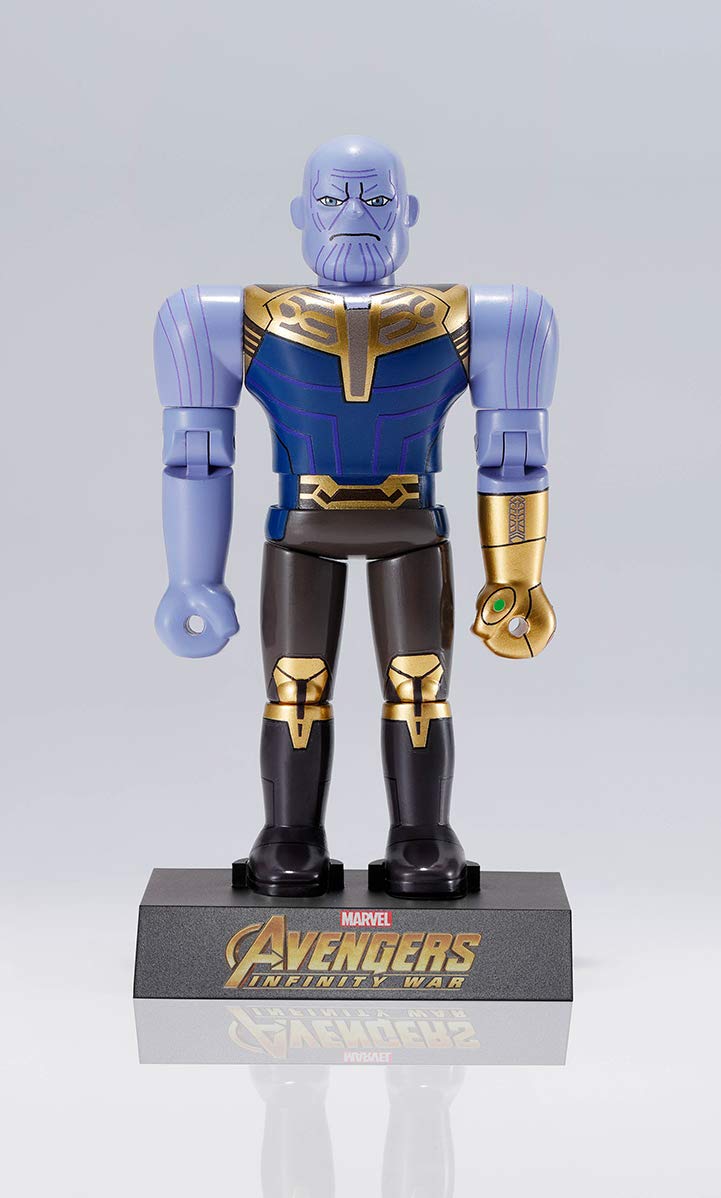 MARVEL Avengers Endgame Thanos フィギュア Amazon.com: Chogokin Heroes Avengers Thanos Approx. 4.3 inches