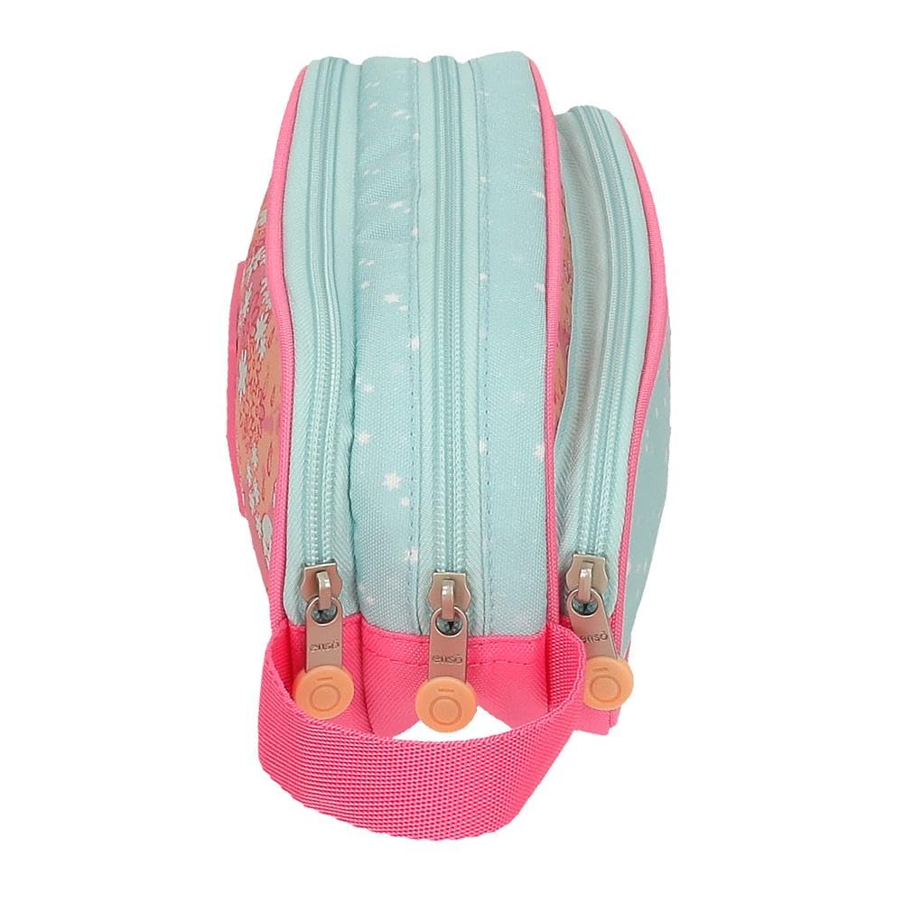 Enso Balloons Multicoloured Triple Pencil Case 22 x 10 x 9 cm Polyester, Multicoloured, One Size, Triple Case - Image 2