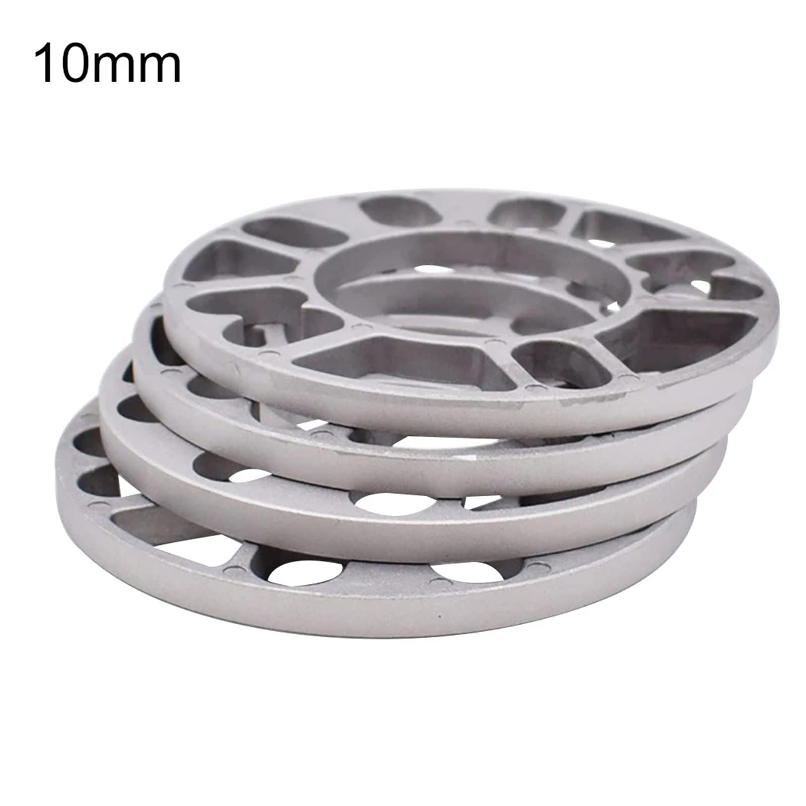 4 Stück Universal-Felgenabstandshalter-Set Alu-Felgenabstandshalter 4/5 Löcher Aluminium-Abstandshalter (10mm)