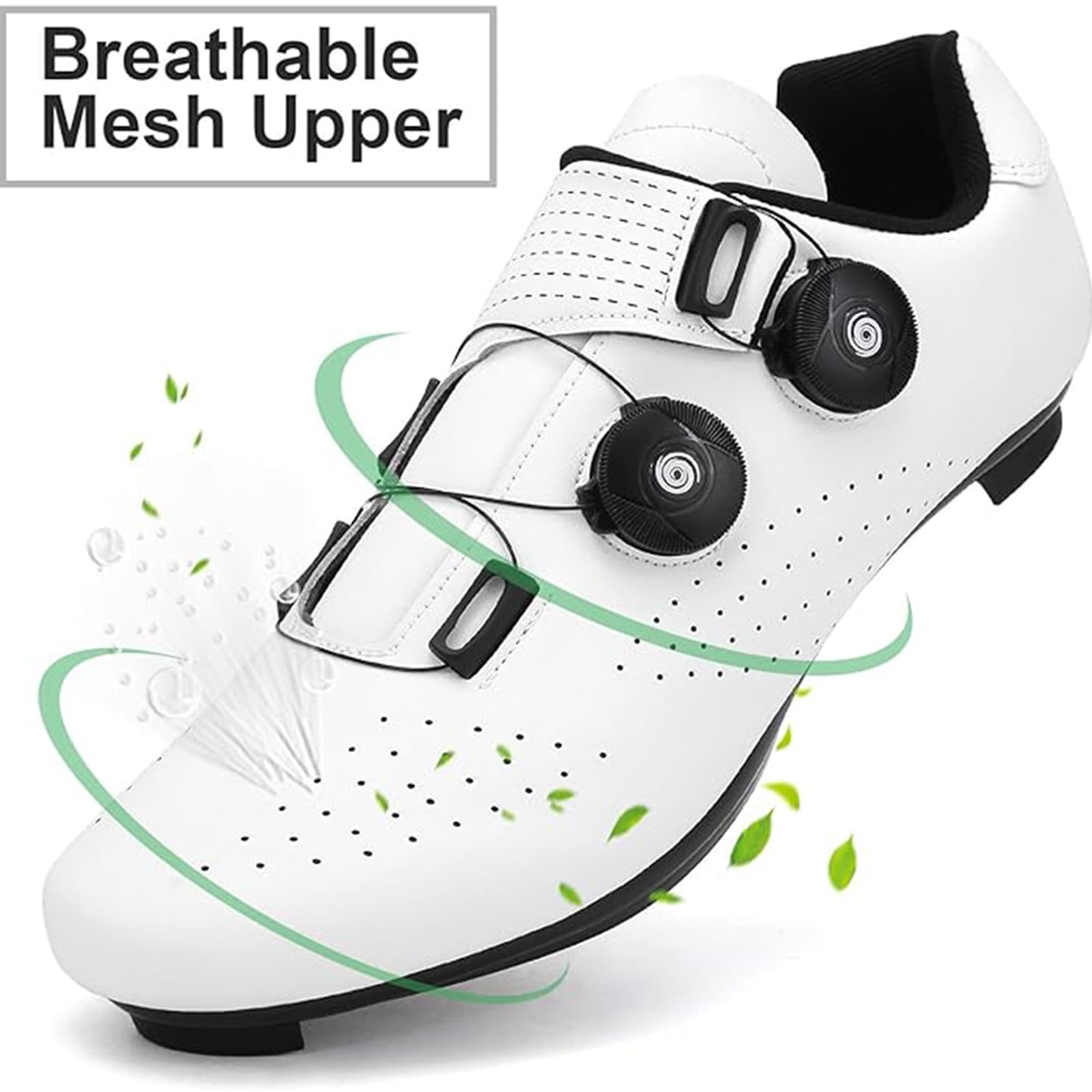 NGARY Chaussures à Vélo pour Hommes Chaussures de Cyclisme Compatibles avec Look SPD SPD-SL Delta Cleats Chaussures de Route en Extérieur