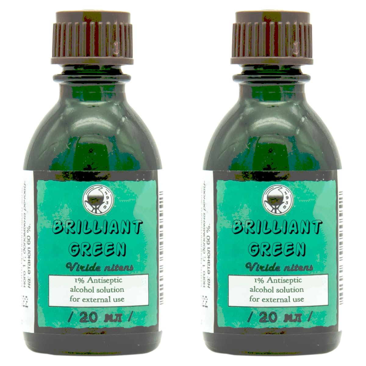 Amazon.com: Brilliant Green 1% Antiseptic Zelionka 2 * 20=40ml Set