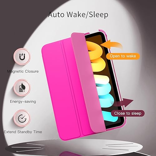 Miniatura 189 de MoKo Funda para iPad mini 7 (A17 Pro) Generation Case 2024, iPad mini 6 2021, funda delgada y ligera de 8.3 pulgadas de carcasa de policarbonato