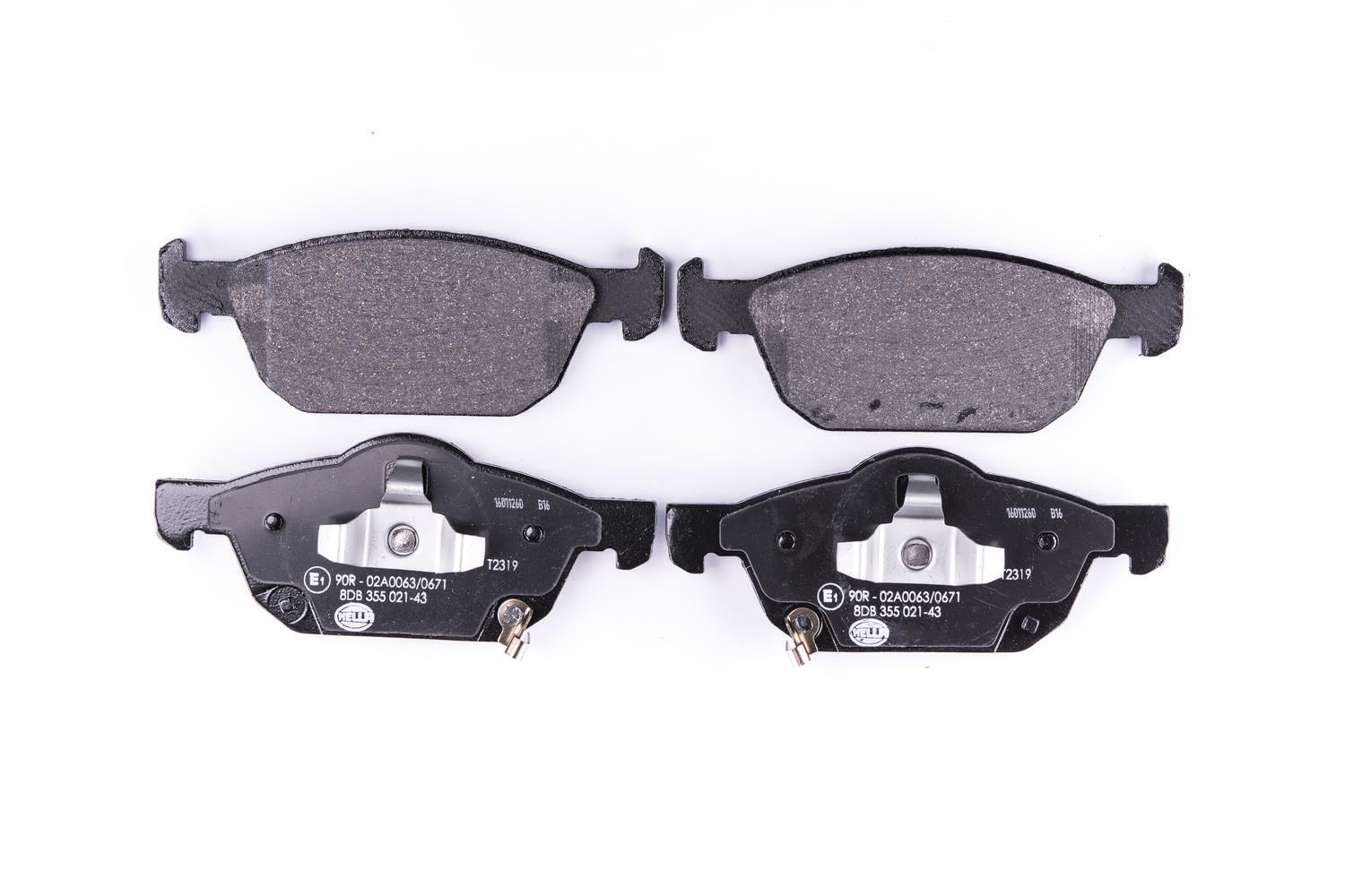 HELLA 8DB 355 021-431 Brake pad set - with acoustic wear warning - T2319 - for e.g. HONDA
