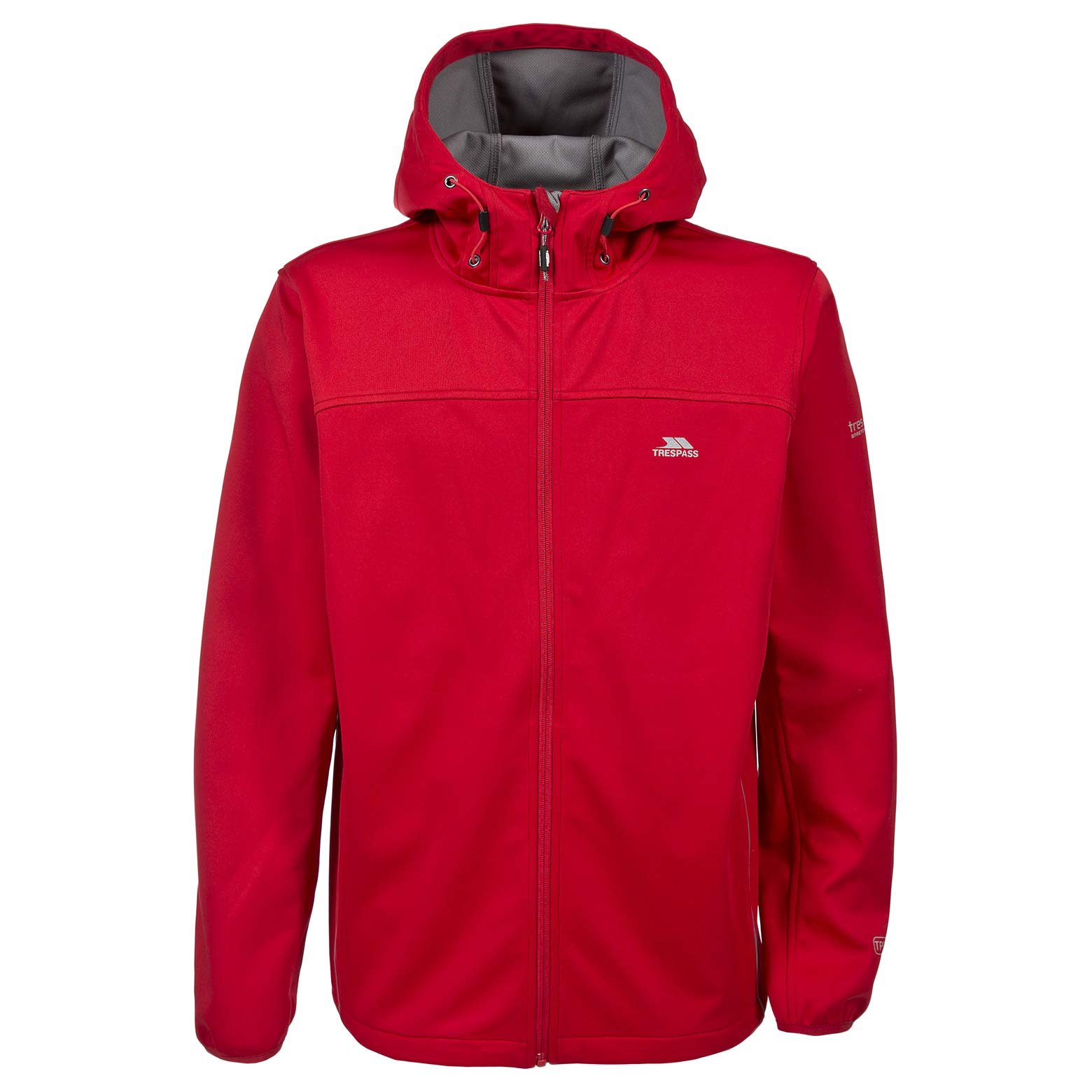 Trespass Zeek, Red, XXL, Waterproof Softshell Jacket for Men, XX-Large / 2X-Large / 2XL, Red