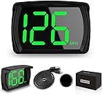 New Speedometer HUD GPS Digital Speed Meter MPH Speedo Head Up Display for Cars Trucks, USB Cable Plug & Play (G20-Only Green)