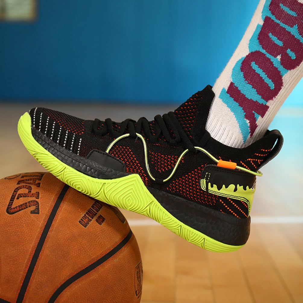 Męskie buty do koszykówki, buty sportowe, amortyzujące wstrząsy, oddychające, do koszykówki, męskie, lekkie buty sportowe, do biegania, antypoślizgowe, sportowe sneakersy, bsk f24, 45 EU
