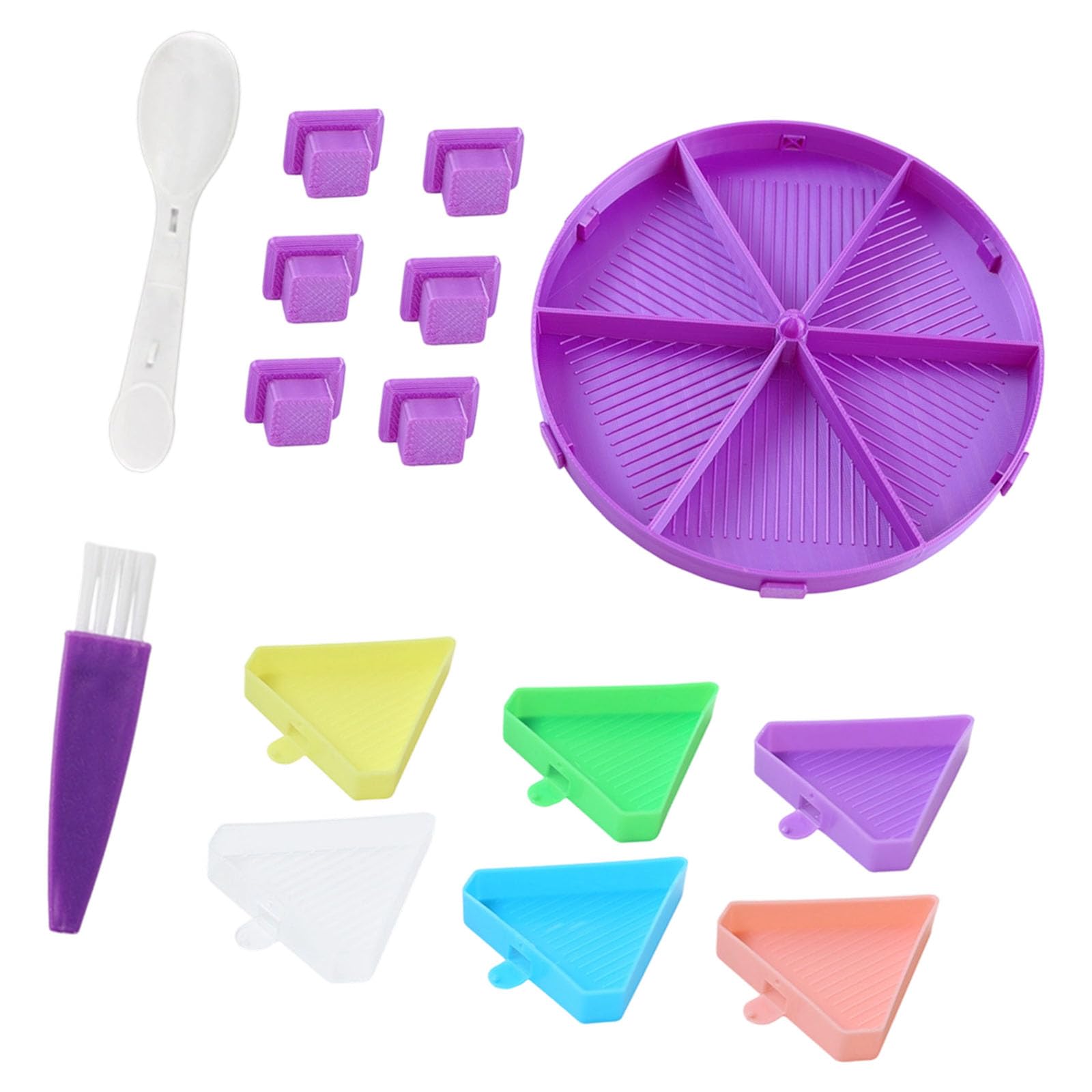 YWLUUOO Polylactic Acid Round Sifting Tray for Beads Embroidery Screening Tool Set User Friendly for Projects Round Sifter