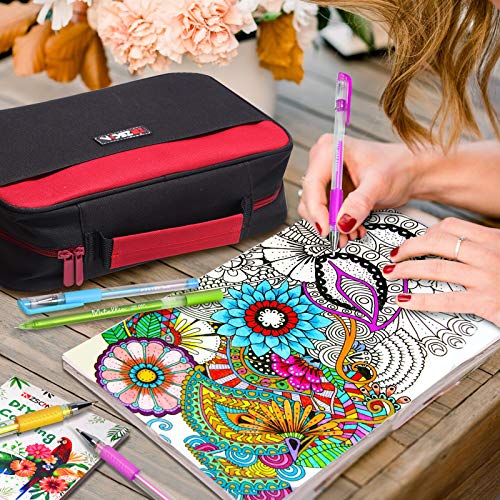 200 Colors Gel Pens Set, Zscm Glitter Gel Pens Colored Drawing Pens Set With 128 Glitter Neon Marker Pens, 72 Fine Tip Fineliners, Gifts For Women, For Kids Drawing Doodling Journaling Scrapbooks #TOP2