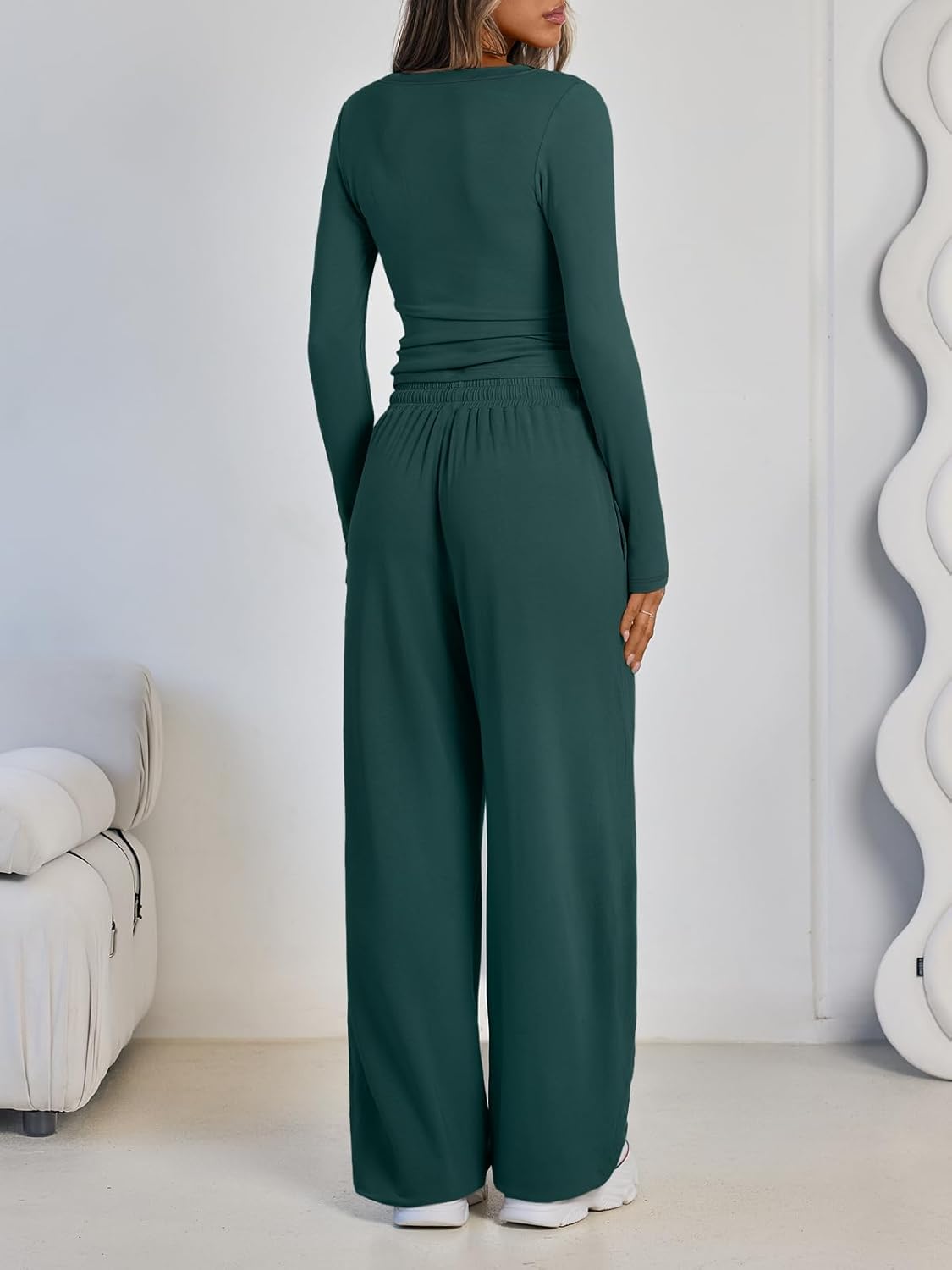 LILLUSORY 2 Piece Lounge Sets for Women Fall Outfits 2026 Two Piece Travel Sweatsuits Business Casual Fashion Clothes - Image 4