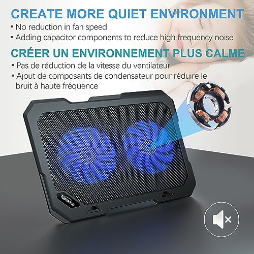 Refroidisseur PC Portable Ultra Mince avec Ventilateurs Silencieux - Geekodrome: Boutique d'accessoires geek TopMate C5 Portabilité