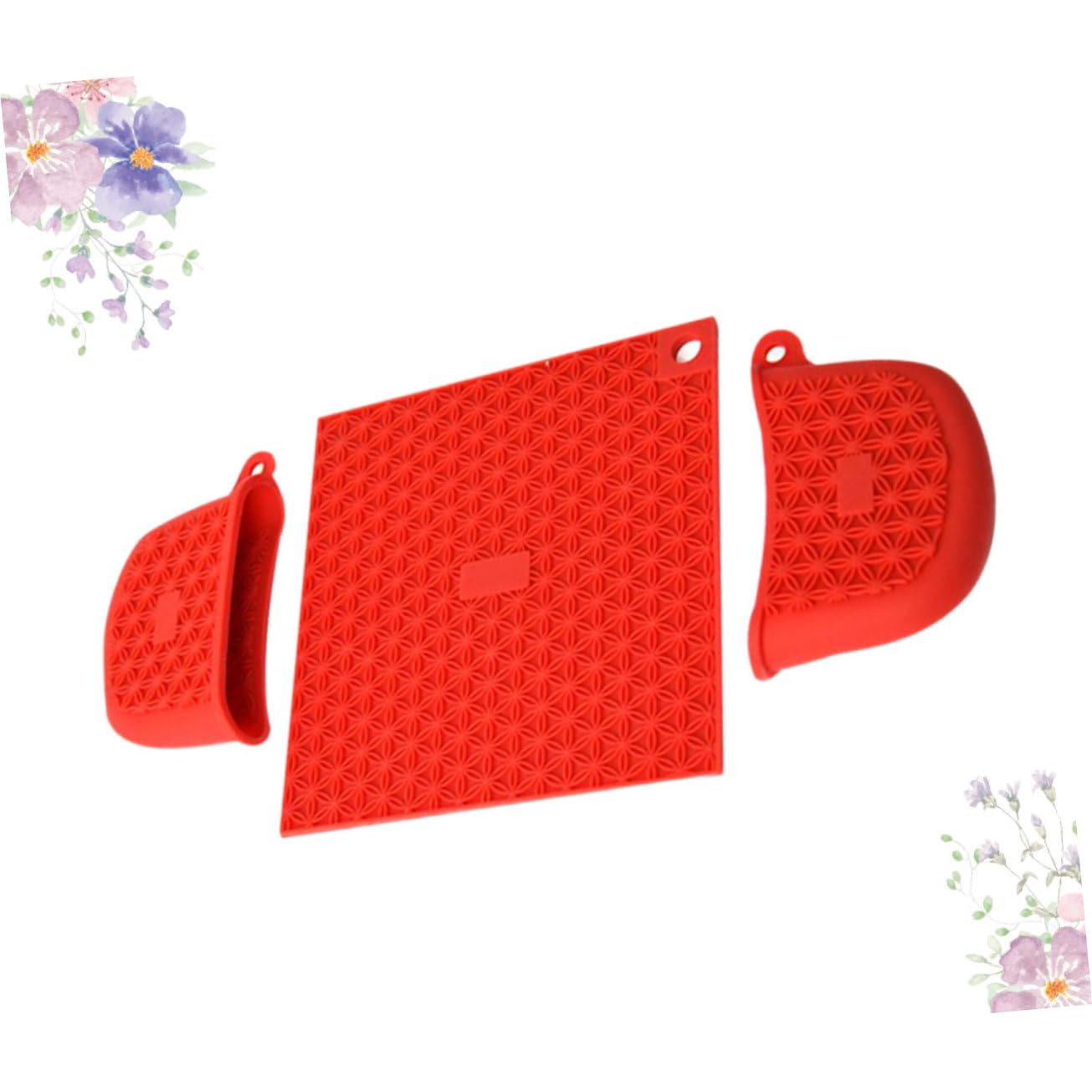 PRETYZOOM 4pcs Cooking Gloves Heat Resistant Silicone Mitts Pot Handle Covers Bowl Holders for Hot Food Gadget PRETYZOOM 4pcs Cooking Gloves Heat Resistant Silicone Mitts Pot Handle Covers Bowl Holders for Hot Food Gadget