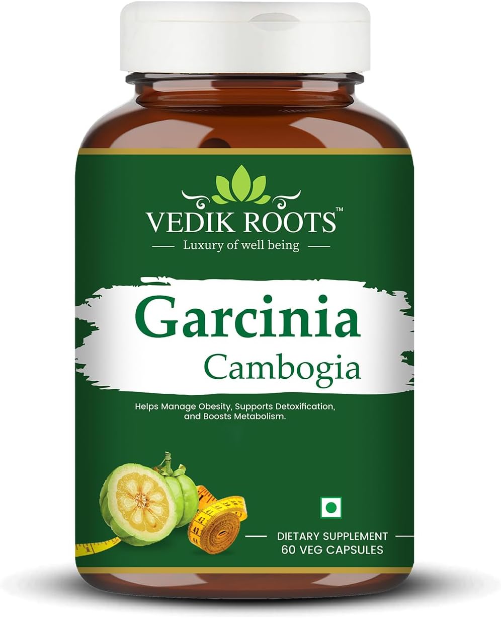Garcinia Cambogia โ Natural Weight Loss & Fat Burner for Belly Fat Control | Supports Appetite Control, Metabolism Boost | Herbal Supplement | 60 Capsules