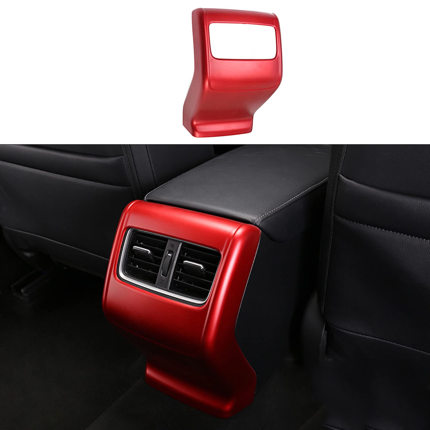 Rifoda for Accord Rear Central Air Conditioner Air Outlet Panel Decoration ABS Material Fit for Honda 10th Gen Accord 2018 2019 2020 2021 Interior