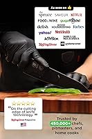 Vista 2 de Dalstrong Cuchillo de chef - 8 pulgadas - Serie Shadow Black - Revestimiento de nitruro de titanio negro - Cuchillo de cocina ultra afilado - Acero