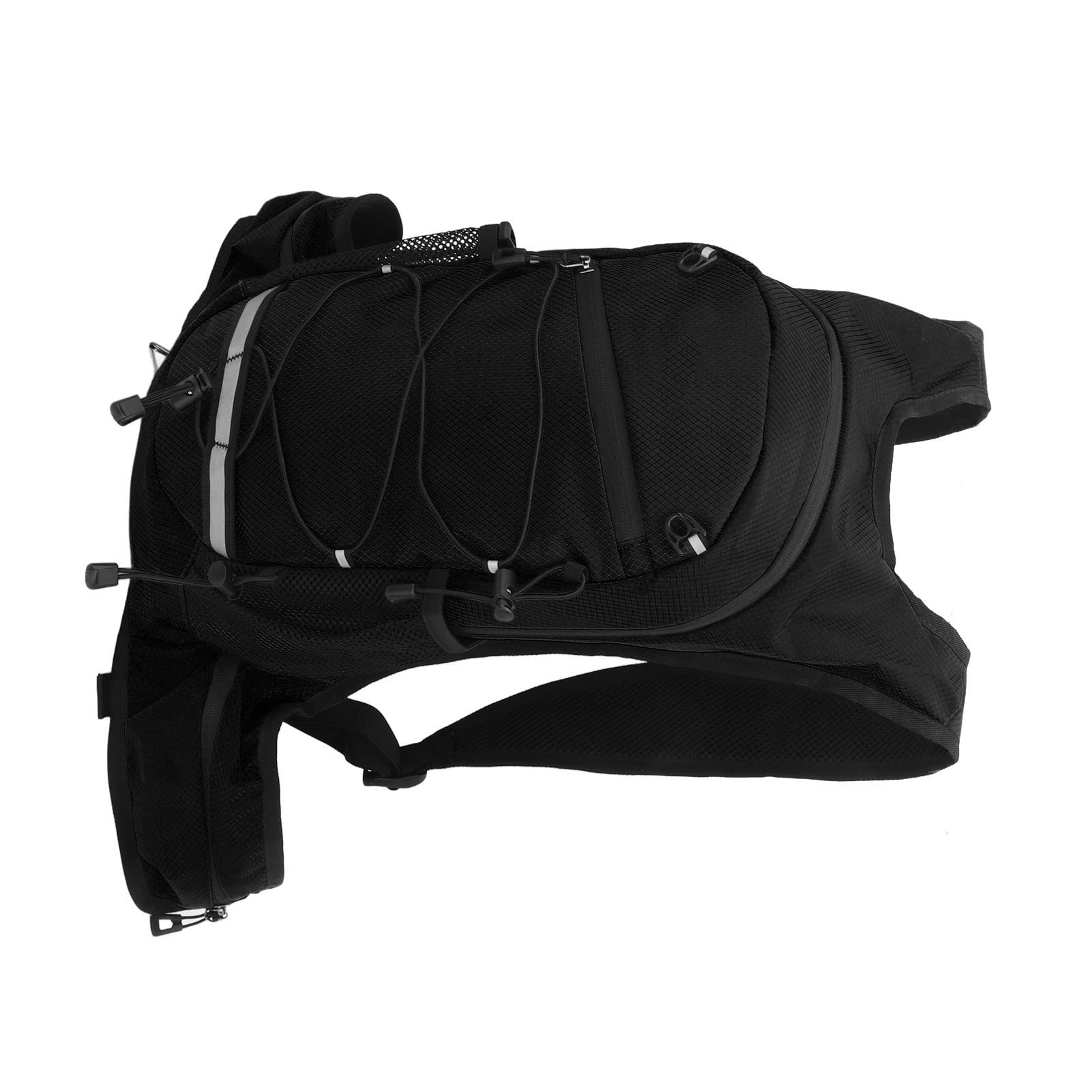 Mochila para Bicicleta Mochila de hidratación para Bicicleta de Nailon Ultraligera Plegable Impermeable con Tira Reflectante para Ciclismo y Senderismo al Aire