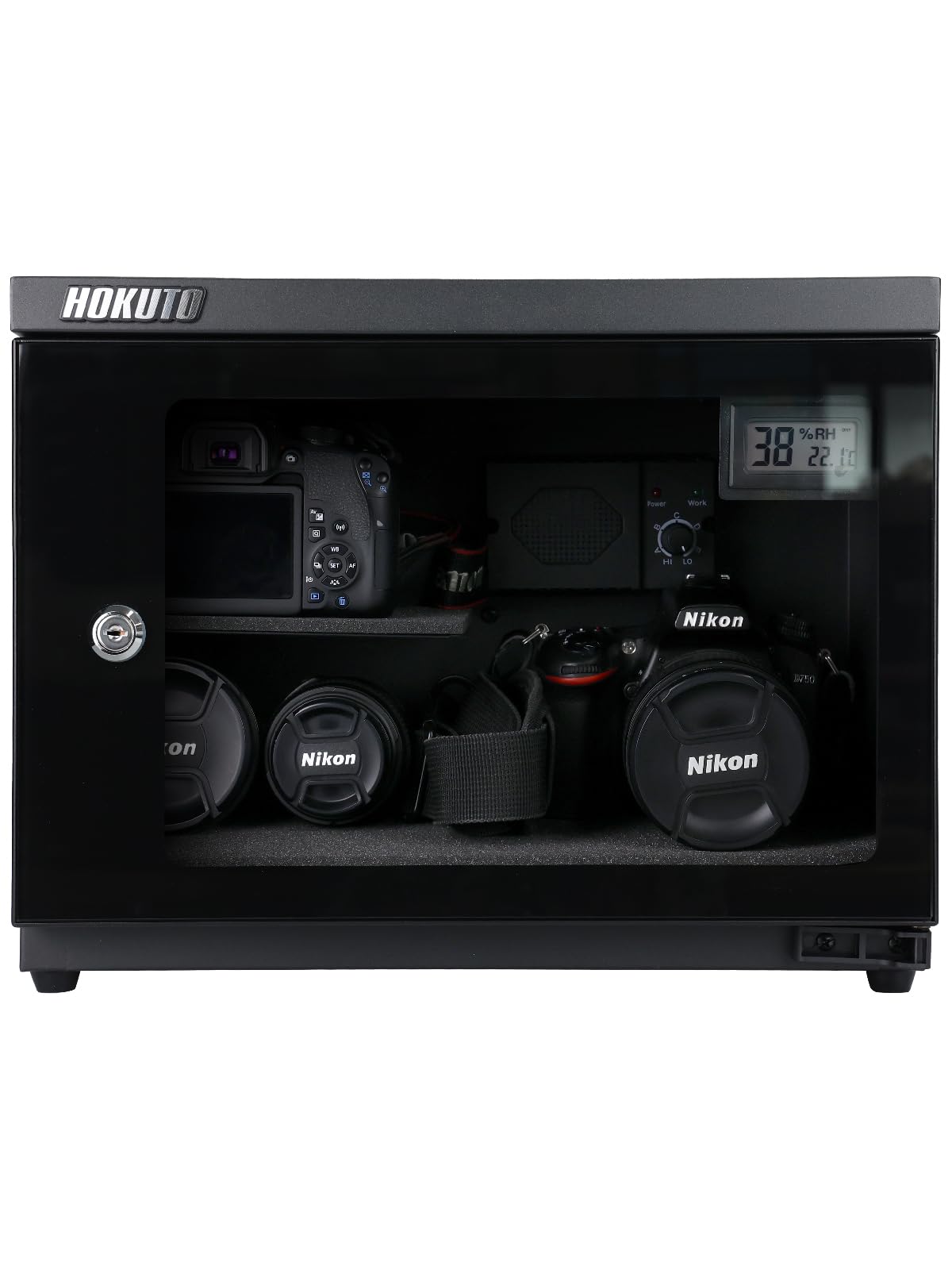 HOKUTO 防湿庫 HS25L 25L ドライボックスでカメラを保護