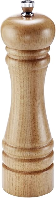 Westmark Młynek do soli i pieprzu, z ceramicznym mechanizmem mielącym, wysokość: 18 cm, drewno bukowe, Classic, jasnobrązowy, 63602260