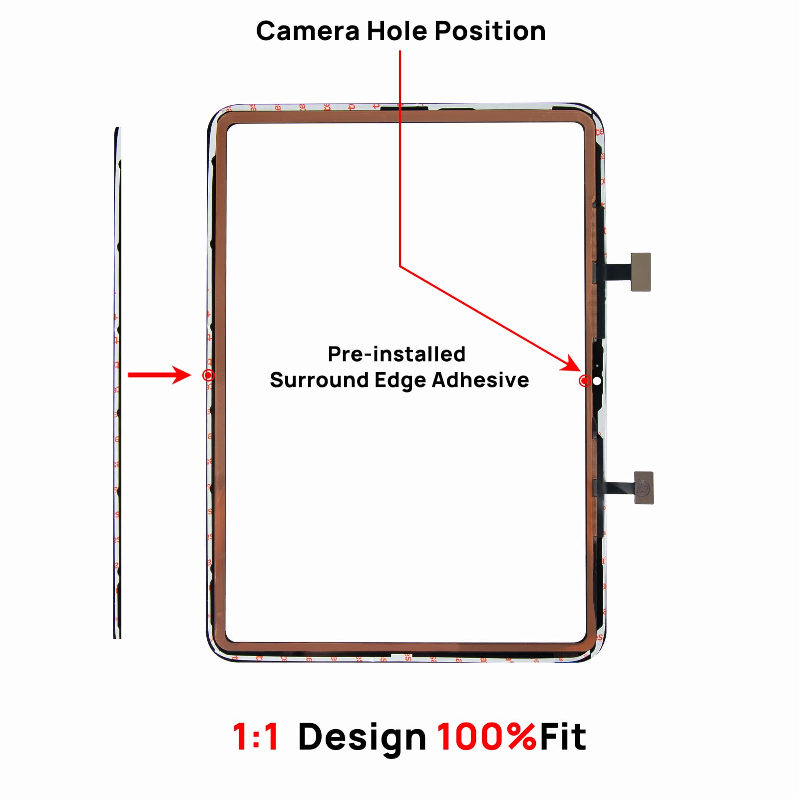 Per iPad 10 (10° generazione) 2022 10,9 pollici, schermo touch di ricambio per 10° generazione A2696 A2757 A2777 con tasto Home