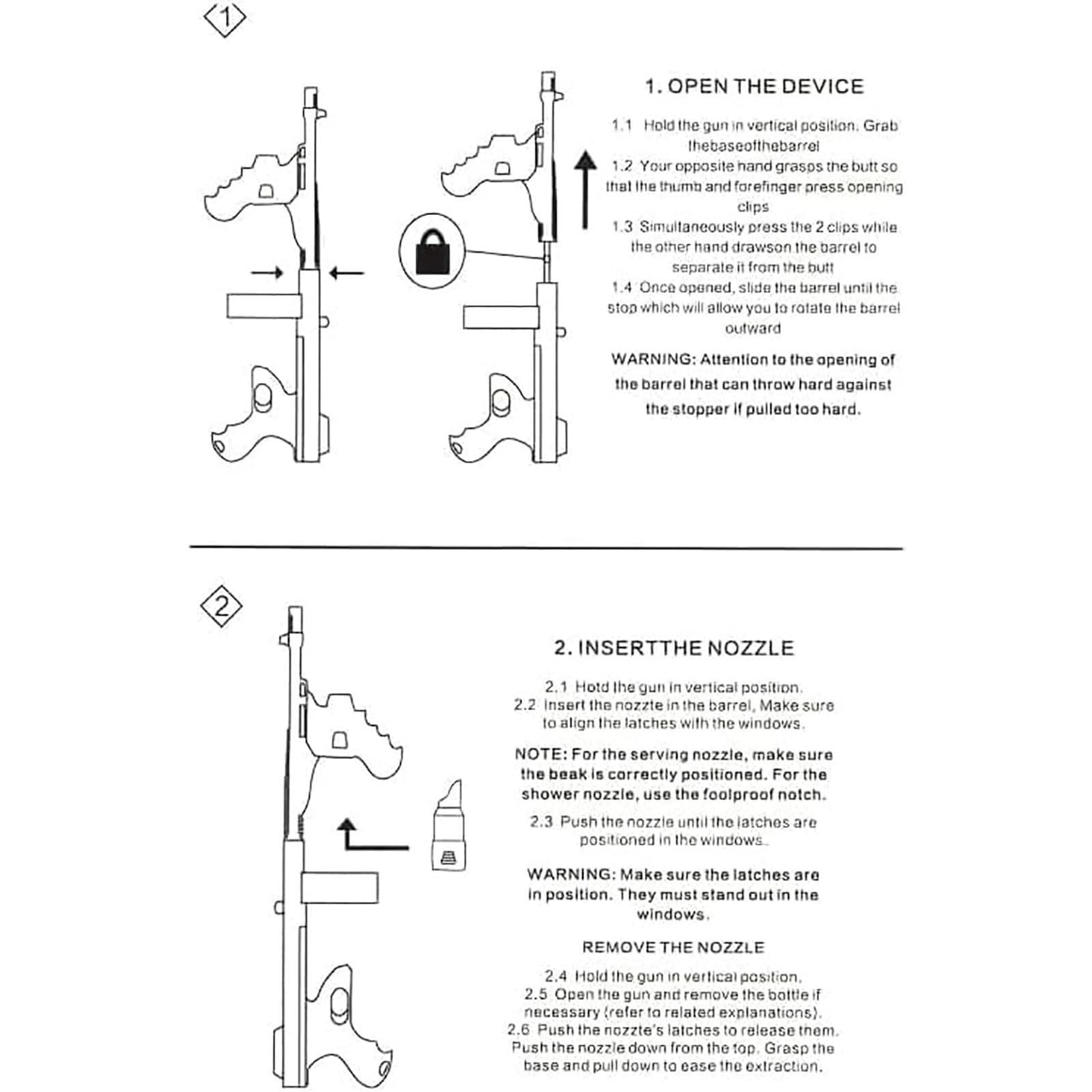 Pistola a spruzzo regolabile per champagne, compatibile con bottiglie di vino da 750 ml-1,5 l, sparatutto per feste per matrimoni, oggetti di scena per atmosfera da bar
