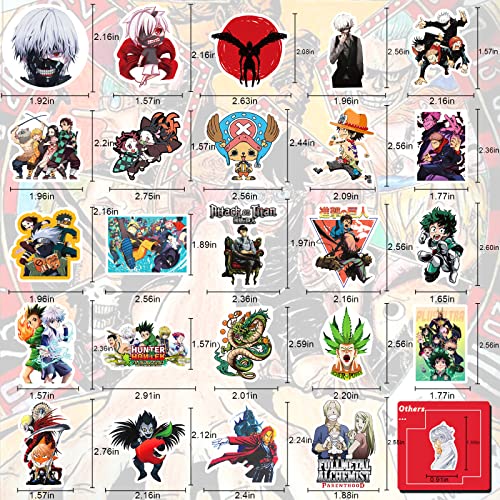 Arme Anime Stickers Mixed Pack,600Pcs Mixed With Classic Anime Theme Sticker Pack,Vinyl Waterproof Stickers And Decals For Bottles, Laptops, Skateboards And Notebooks, Stickers For Adults&Kids&Teens #TOP1