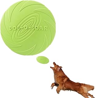 eioororriy 1 Pack Dog Frisbee, TPR Flying Disc With Anti-Slip Texture For Medium & Large Dogs, Durable Outdoor Toy For Fetch Games In Beaches & Pools