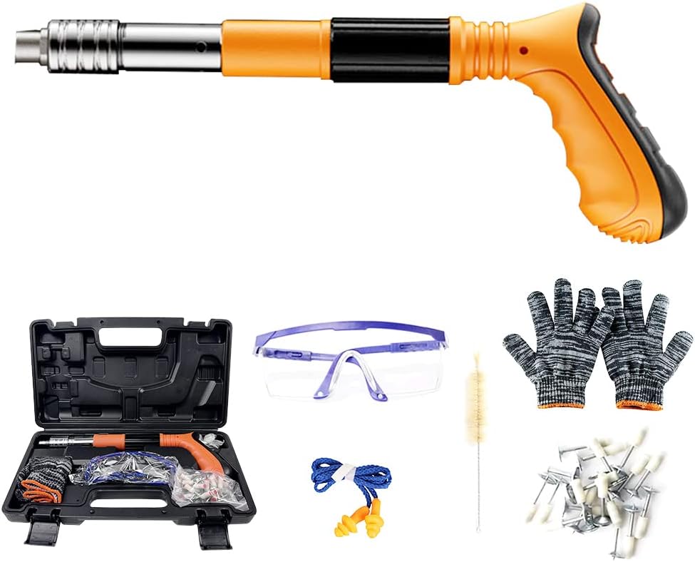 BAUSATZ Ceiling Nail Gun with 20 Universal Nails Wall Nails Ramset