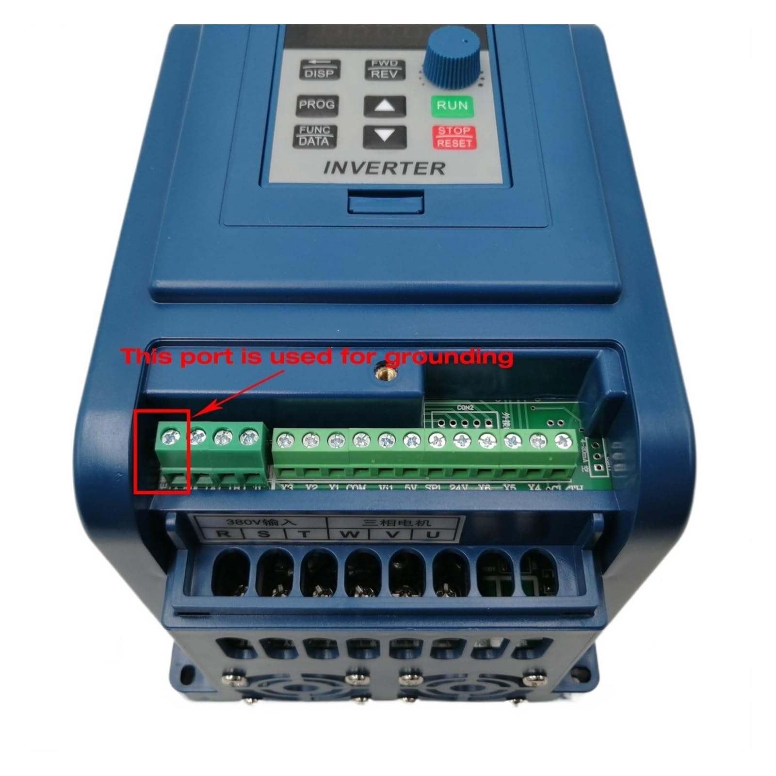 Convertidor de frecuencia variable VFD VFD AC 380V 1.5kW/2.2KW/4KW/5.5KW/7.5KW Variador de frecuencia Controlador de velocidad trifásico Inversor Motor VFD Inversor Rápida disipación del calor(0.75kw