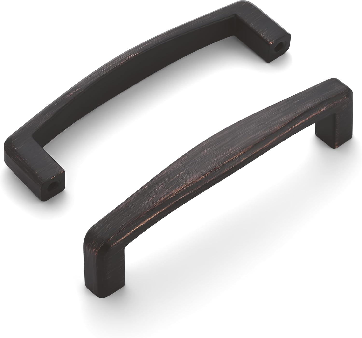 HESTIA HARDWARE 10 Pack 3 3/4 Cabinet Pulls Oil Rubbed Bronze Cabinet Pulls | 3.75 Inch Hole Center Handles for Cabinets, Vintage Cabinet Handles, Oil Rubbed Bronze Drawer Pulls(Z26.96mm.10.O)